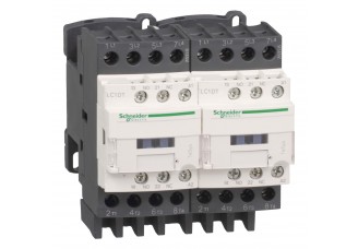 КОНТАКТОР РЕВЕРС. 4P (4НО), АС1 20 А, НО+НЗ, 24V DС, ОГРАН. ПЕРЕНАПРЯЖЕНИЙ, МЕХ. БЛОКИР