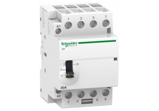 Модульный контактор iCT 40А 240В 4НО с ручн. упр. Schneider Electric