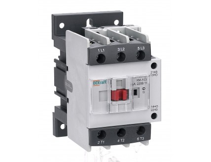 Контактор 40А 220В АС3 1НО+1НЗ КМ-103 DEKraft