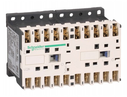 КОНТАКТОР РЕВЕРС. K 3P, 12 A, НО, 220V 50/60 ГЦ, МЕХ. БЛОКИРЗАЖИМ ФАСТОН,