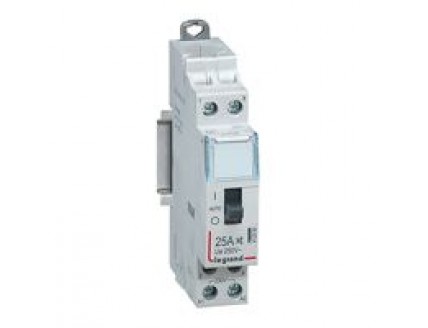 Силовое реле 2-пол. 25А 1НО+1НЗ 230V малошумн. с рук. CX3 Legrand