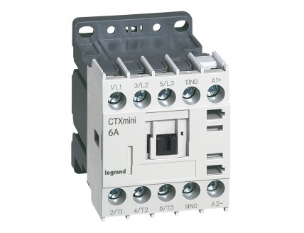 Контактор CTX3 3P 6A 1но АС230V мини