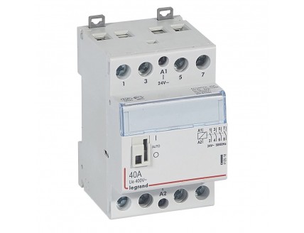 Силовое реле 4-пол 40А 4НО 24V рук. CX3 Legrand