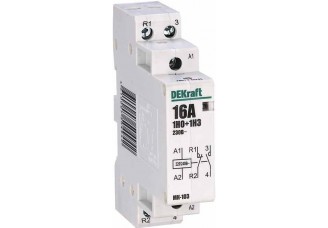 Модульный контактор 1НО+1НЗ 25А 230В МК-103 DEKraft