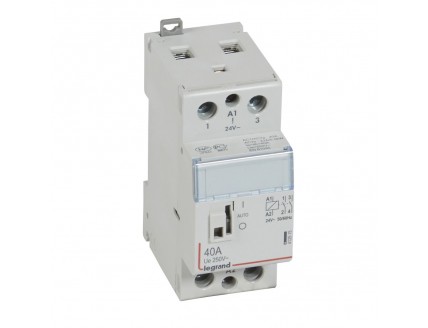 Силовое реле 2-пол 40А 2НО 24V рук. CX3 Legrand