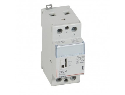 Силовое реле 2 полюса 63А 2НО 230V малошумное с рукоятью CX3 Legrand