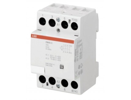 Модульный контактор ESB-63-22 (63А AC1) катушка 400B AC/DC