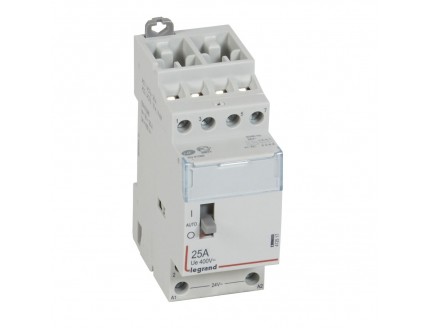 Силовое реле 4-пол 25А 4НО 24V рук. CX3 Legrand
