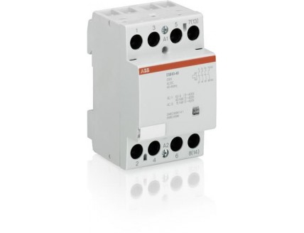 Модульный контактор ESB-63-22 (63А AC1) катушка 230В АС/DC ABB