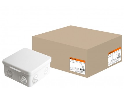 Коробка распределительная 100х100х50мм IP54 с гермовводом TDM