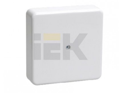 Коробка разветвительная для открытой установки IEK с клеммником 100х100х44 мм IEK