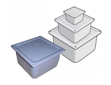 Коробка распределительная протяжная металлическая с крышкой 150х150х100 мм