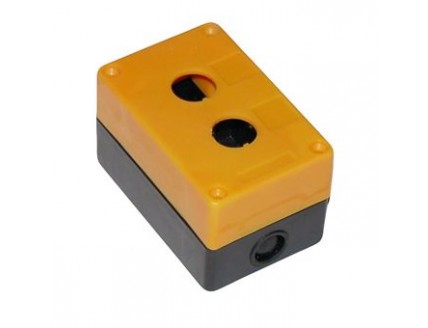 Корпус КП102 для кнопок 2места желтый TDM