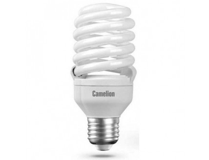 Лампа люминесцентная энергосберегающая Camelion Е27 26Вт "миниспираль" 10000 ч. теплый белый теплый пуск 230В