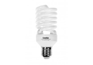 Лампа люминесцентная энергосберегающая Camelion Е27 30Вт "спираль" 8000 ч. теплый белый холодный пуск 230В