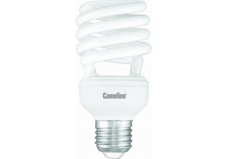 Лампа люминесцентная энергосберегающая Camelion Е27 26Вт "спираль" 8000 ч. теплый белый холодный пуск 230В