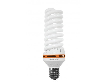 Лампа люминесцентная энергосберегающая TDM Е40 125Вт "миниспираль" 10000 ч. холодный белый 180-250В
