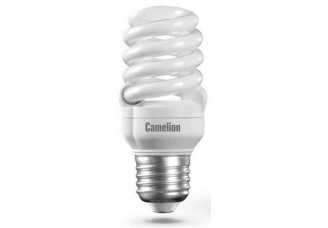 Лампа люминесцентная энергосберегающая Е27 20Вт миниспираль 10000ч. Тепло-белый теплый пуск 230В Camelion
