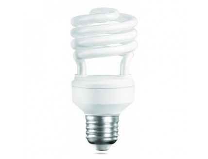 Лампа люминесцентная энергосберегающая Camelion Е27 20Вт "спираль" 8000 ч. теплый белый холодный пуск 230В
