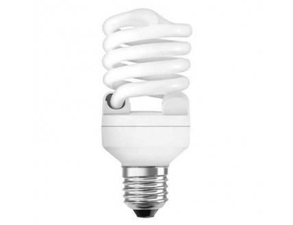 Лампа люминесцентная энергосберегающая Е27 23Вт спираль 8000 ч тепло-белый Osram