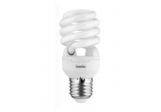 Лампа люминесцентная энергосберегающая Camelion Е27 15Вт "миниспираль" 10000 ч. теплый белый теплый пуск 230В