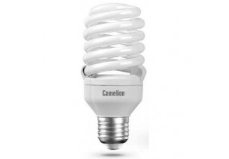 Лампа люминесцентная энергосберегающая Е27 26Вт миниспираль 10000ч. Холодно-белый 230В Camelion