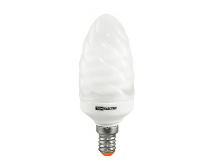 Лампа энергосберегающая КЛЛ-СT-11 Вт-4000 К–Е14 TDM (витая свеча) (mini)