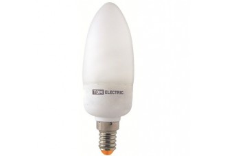 Лампа энергосберегающая КЛЛ-С-11 Вт-2700 К–Е14 TDM (mini)