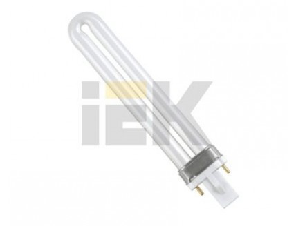 Лампа люминесцентная IEK компактная двухштырьковая G23 "U" 11Вт со стартером теплый белый
