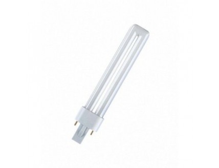 Лампа люминесцентная Osram компактная двухштырьковая G23 "U" 9Вт со стартером нейтрально белый универсальная