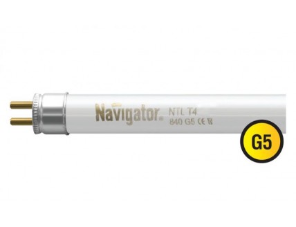 Лампа люминесцентная Navigator 765 мм 30Вт d12 G5 холодный белый