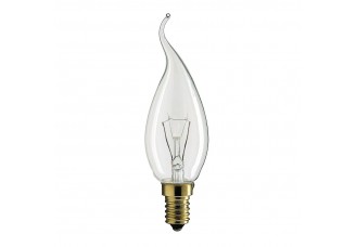 Лампа "свеча на ветру" Philips Е14 накаливания прозрачная 40Вт 230В