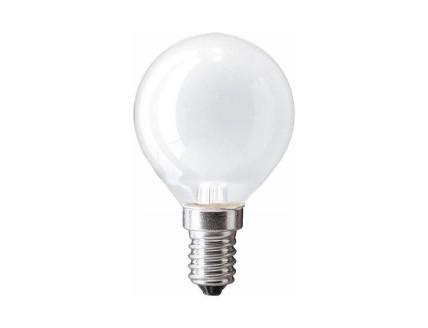 Лампа шар Е14 накаливания матовая 25Вт 230В Philips