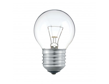Лампа шар Е27 накаливания прозрачная 25Вт 230В Philips