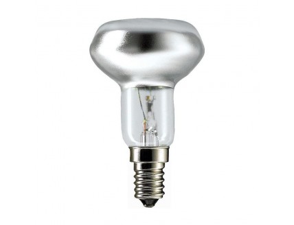 Лампа Philips R50 Е14 накаливания зеркальная прозрачная 60Вт 230В