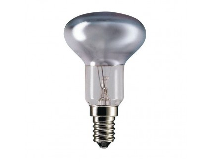 Лампа R50 Е14 накал. ЗЕРКАЛ. неодим. 40Вт для освещения растен. 230В PHILIPS