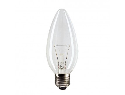 Лампа "свеча" Philips Е27 накаливания прозрачная 60Вт 230В