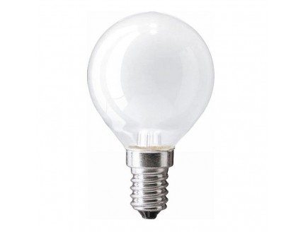 Лампа "шар" Philips Е14 накаливания матовая 60Вт 230В