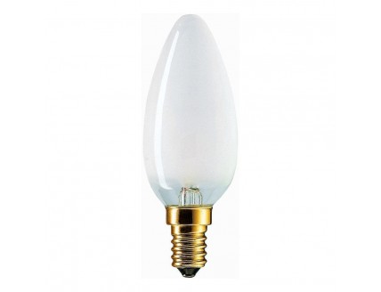 Лампа "свеча" Philips Е14 накаливания матовая 60Вт 230В