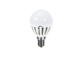Лампа "шар" Е14 светодиод. (LED) 3,5Вт тепло-бел. матов. 230В jazzway