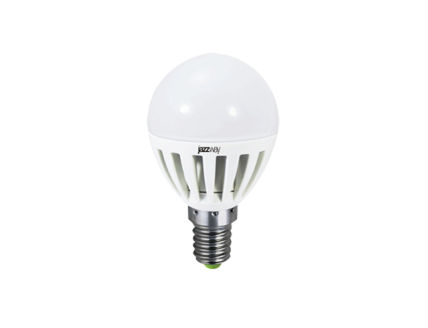 Лампа "шар" Е14 светодиод. (LED) 3,5Вт тепло-бел. матов. 230В jazzway