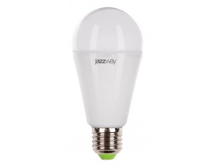 Лампа груша Е27 светодиодная (LED) 15Вт холодно-белый 230В Jazzway