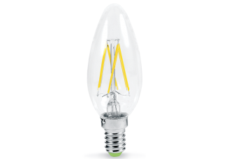 Лампа свеча Е14 светодиодная (LED) PREMIUM 5Вт 160-260В 4000К 450Лм прозрачная ASD