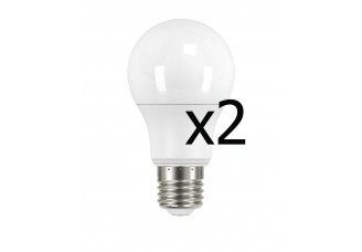 Лампа груша 2 шт Е27 светодиодная(LED) 9.5Вт (= 75Вт ЛН) тепло-белый 230В Osram