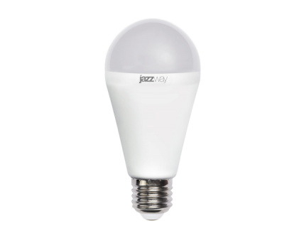 Лампа груша Е27 светодиодная (LED) 18Вт холодно-белый 230В Jazzway