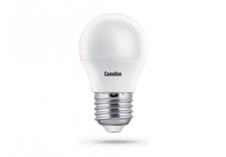 Лампа шар Е27 светодиодная (LED) 8Вт холодно-белый матовая 230В Camelion
