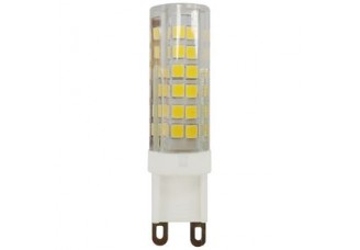 Лампа "капсула" G9 светодиод. (LED) 7Вт (= 70Вт ГЛН) тепло-бел. 220В ЭРА