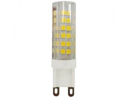 Лампа "капсула" G9 светодиод. (LED) 7Вт (= 70Вт ГЛН) тепло-бел. 220В ЭРА