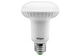 Лампа светодиодная (LED) с отражателем D. 80мм E27 12Вт 220-240В матовая нейтральная холодно-белая Navigator
