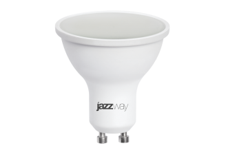 Лампа MR-16 d51 GU10 светодиод. (LED) 5,5Вт холод.-бел. 230В Jazzway